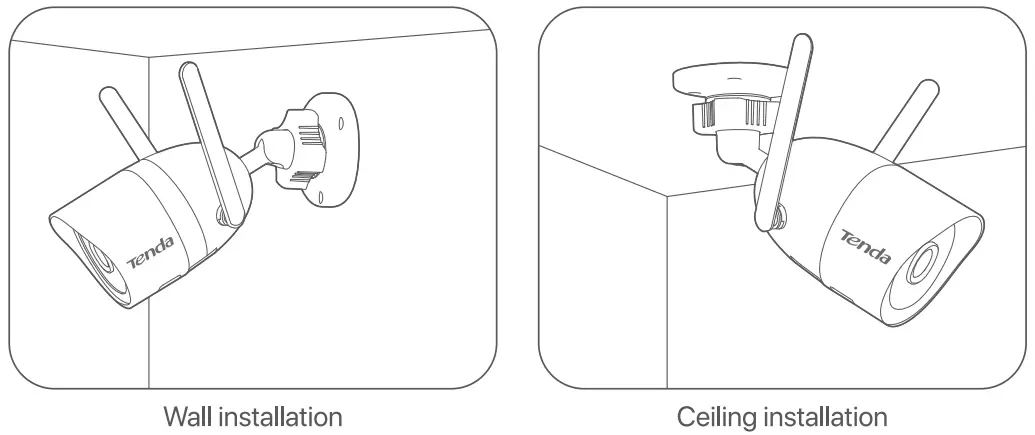 Tenda CT6 Outdoor Wi Fi Camera - Wall 1