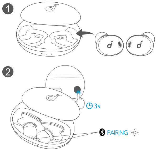 Soundcore Liberty 3 Pro Noise Cancelling Earbuds True Wireless Earbuds - Manual Pairing