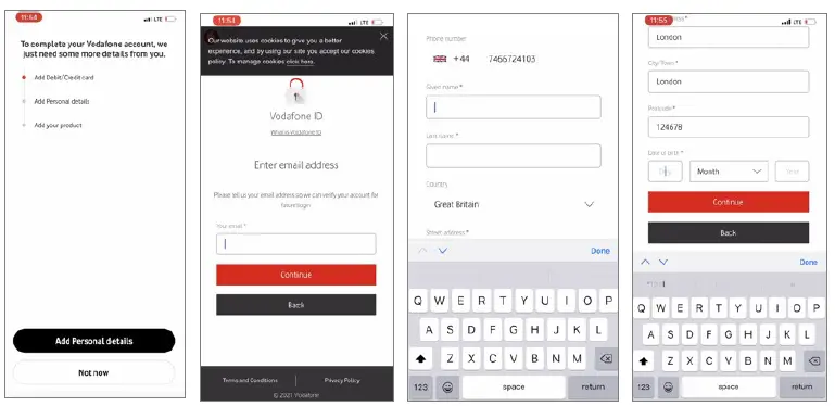 THINKWARE DASH CAM Activation of the Vodafone Sim Smart Sim FIG 7