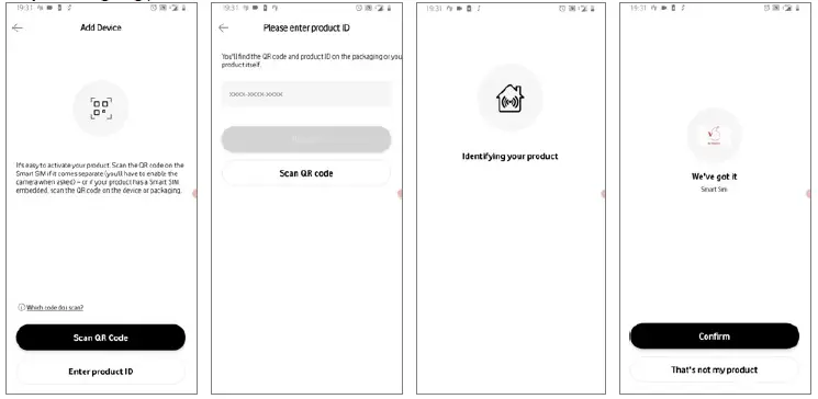 THINKWARE DASH CAM Activation of the Vodafone Sim Smart Sim FIG 9