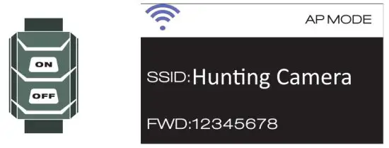 EZETAI B08TMPWCBM Wi-Fi Trail Camera - on mode