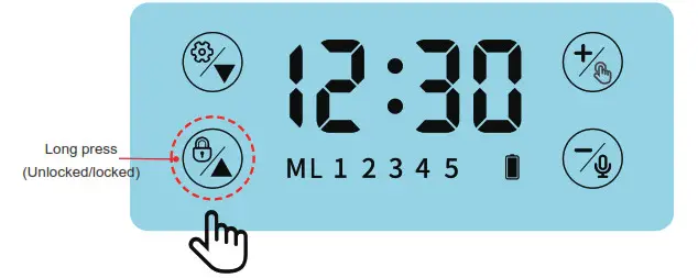 Veken VK1453 Automatic Pet Feeder- unlock button