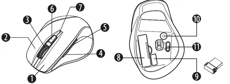 amazon basics G74 6-Button Ergonomic Fig1
