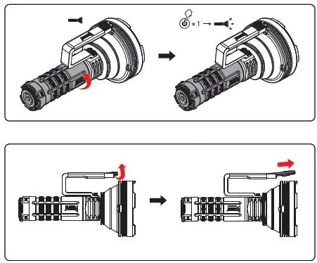 WUBEN A1 Longest Throw Spotlight Flashlight 3