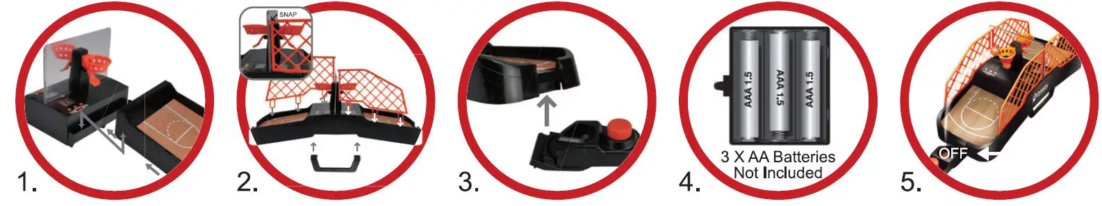 Odyssey toys ODY-8155 Dueling Desktop Basketball Game fig1