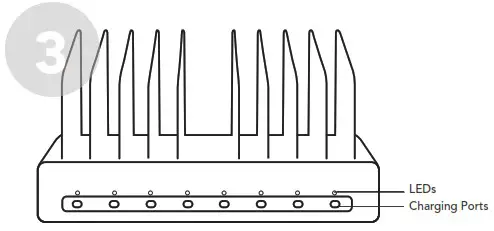 JAR SYSTEMS QC 8000 Universal USB C Charging Dock - SETUP 3