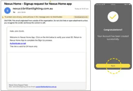 Brilliant SMART 21463 Nexus Gateway Home Lite - Nexus home signup request