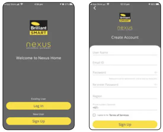 Brilliant SMART 21463 Nexus Gateway Home Lite - Register the BrilliantSmart Nexus App