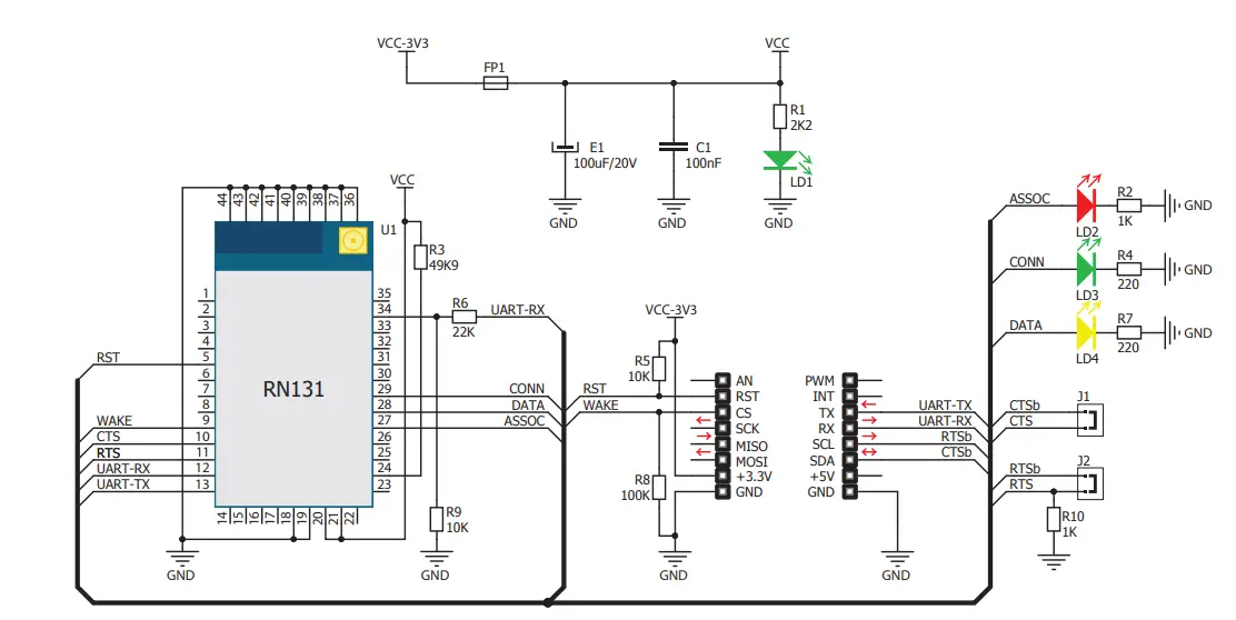 MikroE WiFly Click Embedded Wireless LAN Module 6