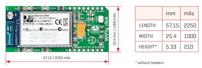 MikroE WiFly Click Embedded Wireless LAN Module 7