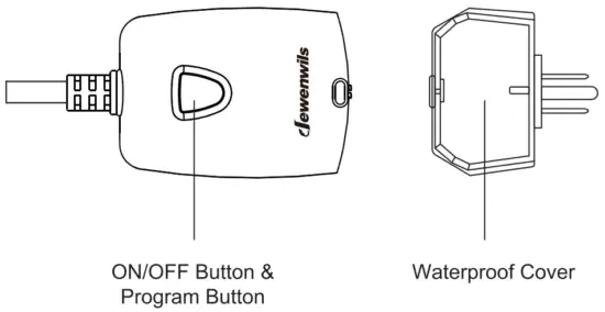 dewenwils HOWT11A WiFi Outdoor Smart Outlet - Product Illustration