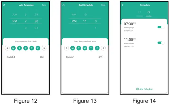 dewenwils HOWT11A WiFi Outdoor Smart Outlet - Schedule 1