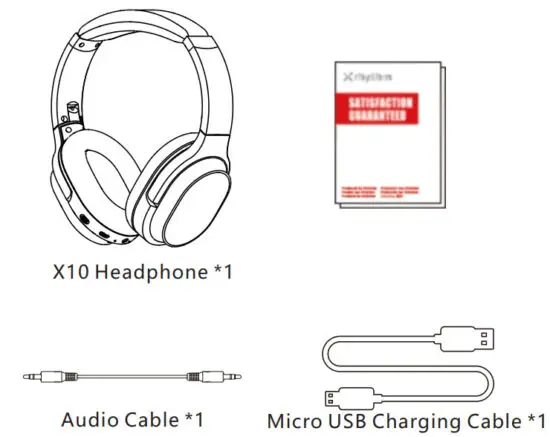 X rhythm X10 Active Noise Cancelling Headphones - figure 1