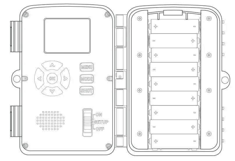 ReXING H1 HD 16MP Trail Camera Day & Night Ultra Fast Motion Detection - Front Side