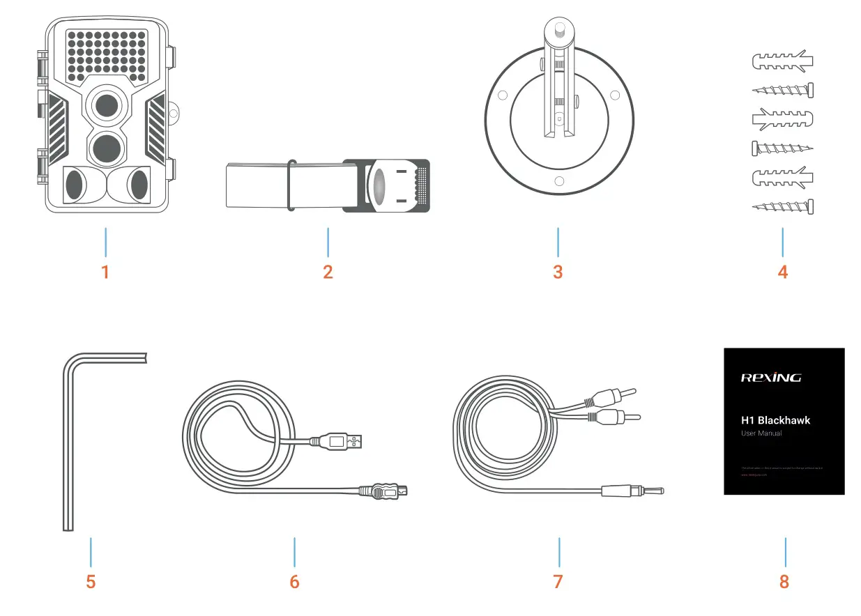 ReXING H1 HD 16MP Trail Camera Day & Night Ultra Fast Motion Detection - overview