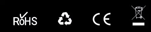 rohs, recycle, ce, disposal icon