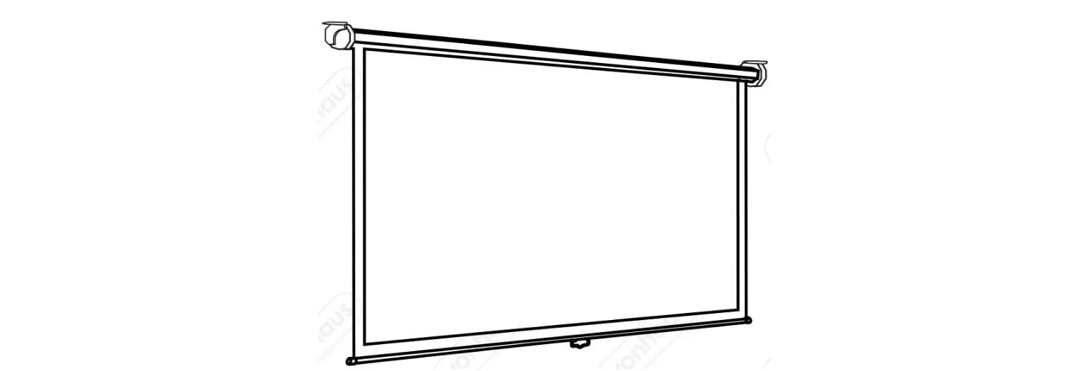 Vonhaus 3000125 80 Inch Pull Down Projector Screen Instruction Manual