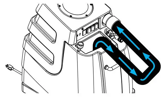 Mytee 1000DX-200 Speedster Deluxe Box Extractor - Emptying the Solution Tank