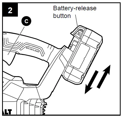 KOBALT KHB 2024B-03 Brushless Handheld Cordless Electric Leaf Blower FIG 3