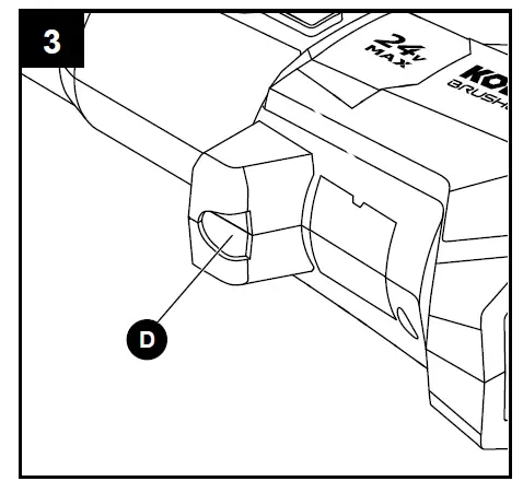KOBALT KHB 2024B-03 Brushless Handheld Cordless Electric Leaf Blower FIG 4