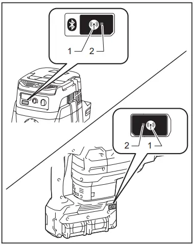 Tool registration for the vacuum cleaner