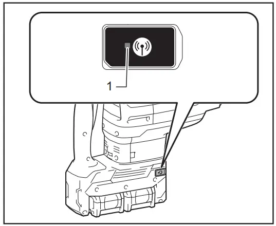 Description of the wireless activation lamp status