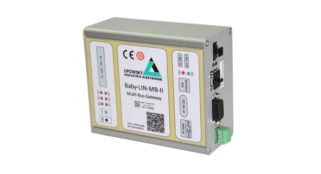 Lipowsky Baby-lin-mb-ii Lin- And Can-bus Simulator With Rs-232-ethernet Interface User Guide