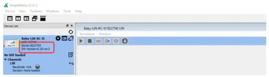 LIPOWSKY Baby LIN MB II LIN and CAN Bus Simulator with Rs 232 Ethernet Interface - firmware