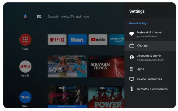 kogan 43” SMART HDR 4K LED TV - Quick Menu