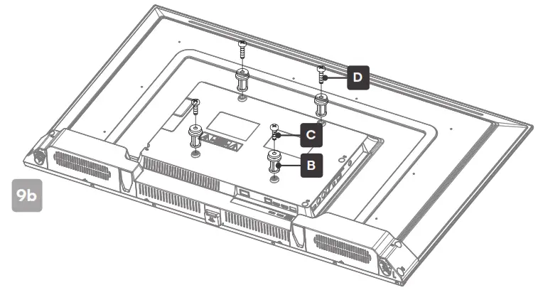 kogan 43” SMART HDR 4K LED TV - mounting installation