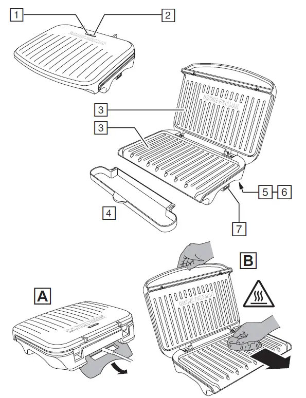 GEORGE FOREMAN-25810-56 Fit-Contact-Grill-Copper-FIG-1