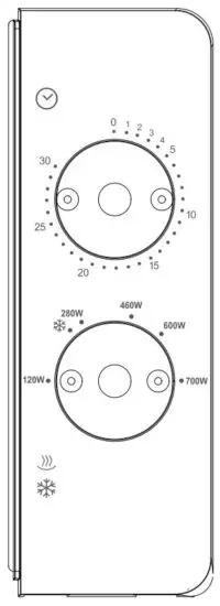 SCHNEIDER SCMWN20SMG Single Function Microwave - CONTROL PANEL