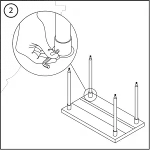 Assembly four legs A