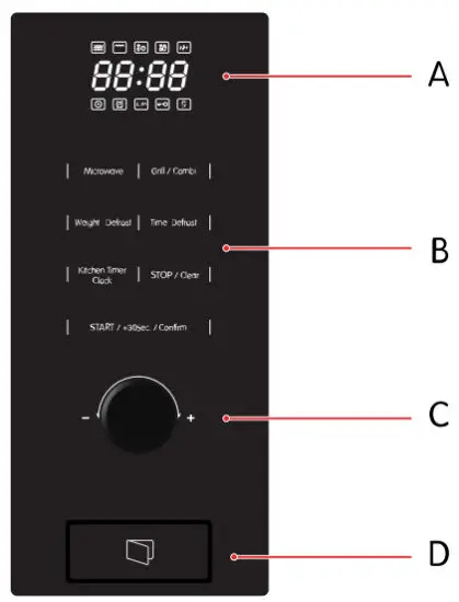 ELVITA CMI4208V Microwave Oven - Getting to know your oven