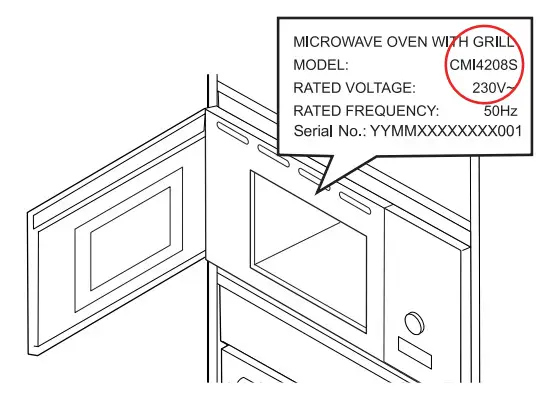 ELVITA CMI4208V Microwave Oven - model code