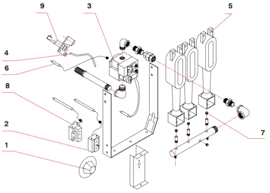 AVANTCO 177FF300N Natural Gas 40 Ib Satinless Steel Floor Fryer - Gas Parts