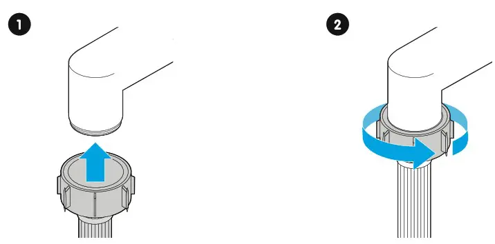 ELVITA CTM7840V Washing Machine - Connect the water supply hose to a tap