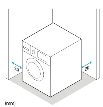 ELVITA CTM7840V Washing Machine - Installation area 2