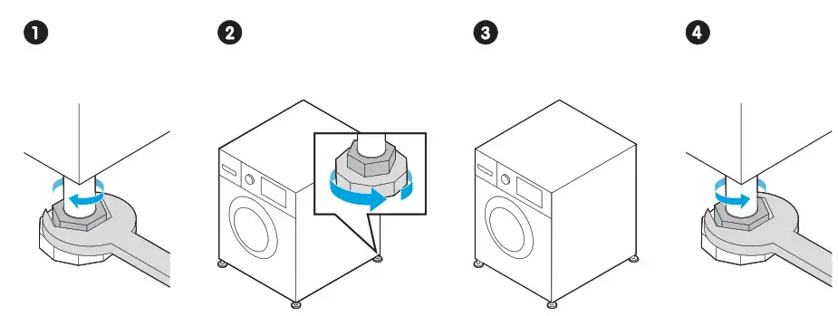 ELVITA CTM7840V Washing Machine - Level the machine