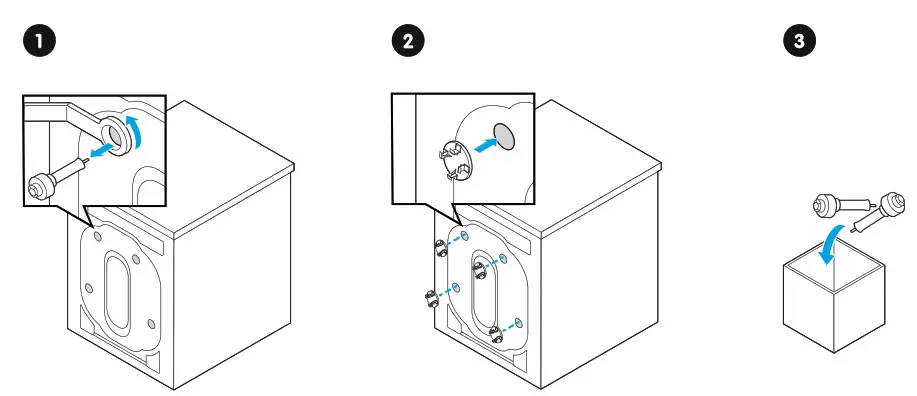 ELVITA CTM7840V Washing Machine - Remove the transport bolts