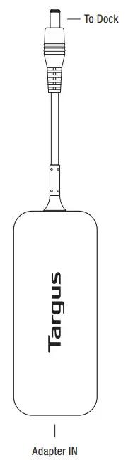 Targus UG ACC810GLZ Remote Control DC Input Inline Adaptor - Docking