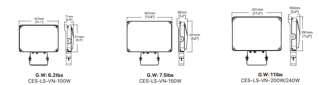 HYPERLITE Lumens MARS SERIES LED FLOOD LIGHT-fig-3