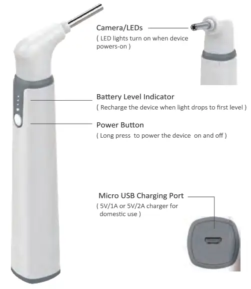 TESLONG SA39W Digital Ear Camera Wi Fi Otoscop - fig
