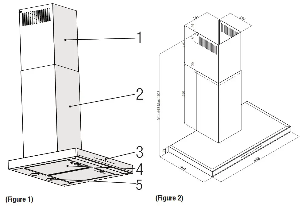 beko BHCB 93640 BH Cooker Hood - General appearance 1