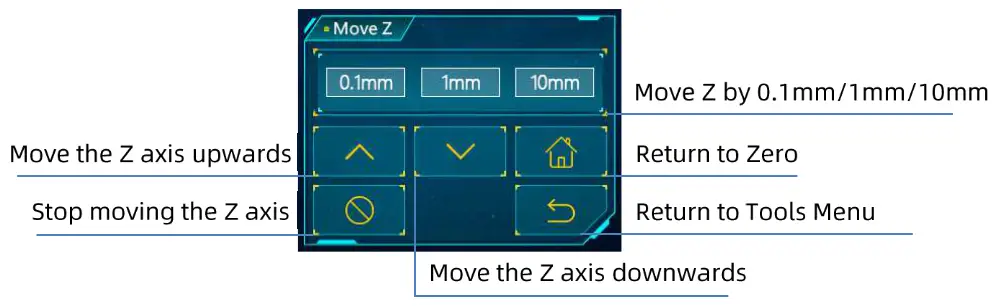 ANYCUBIC Photon Mono 4K LCD Resin 3D Printer - hume menu3