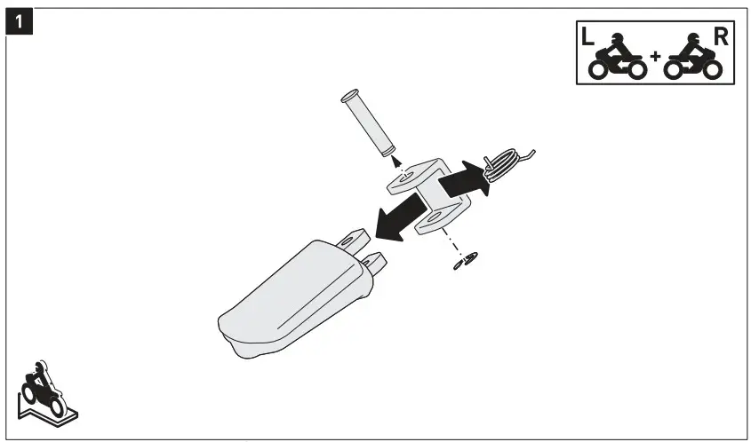 SW-MOTECH FRS.04.011.10200 S Ion Footrest Kit for KTM 1290 Super Adventure - Figure 2