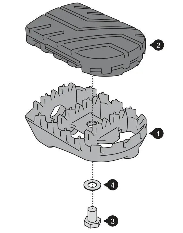 SW-MOTECH FRS.04.011.10200 S Ion Footrest Kit for KTM 1290 Super Adventure - Figure 5