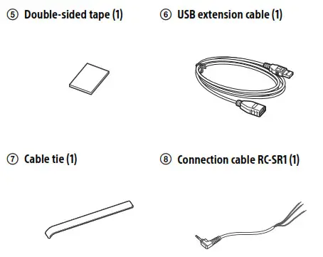 SONY AV RECEIVER -Parts List for Installation 2