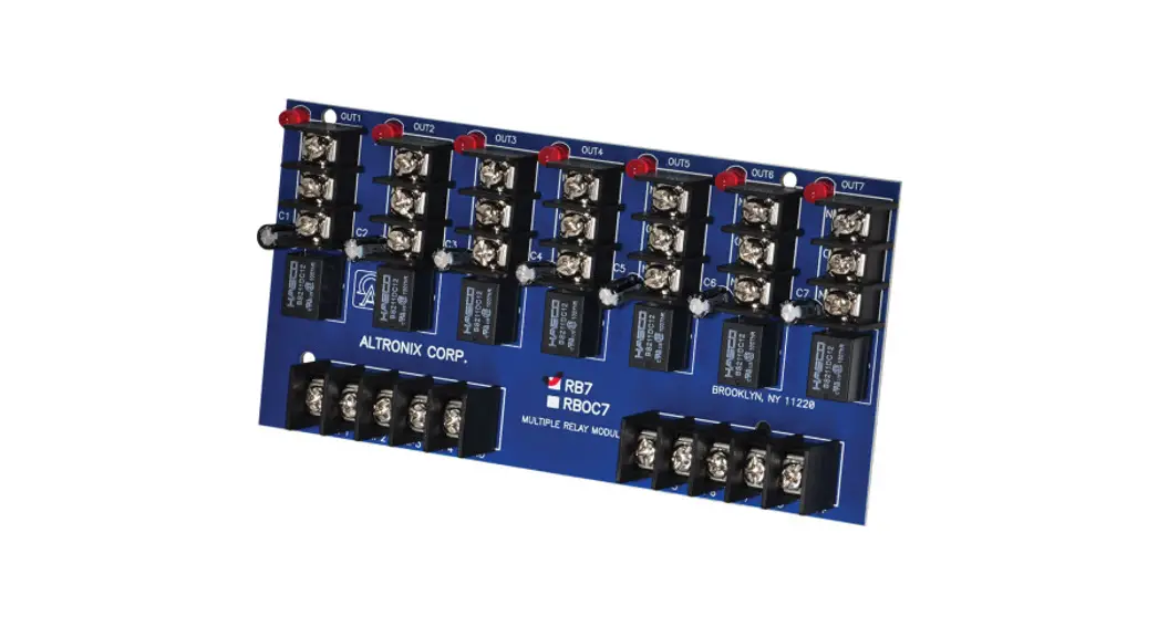 Altronix Rb7 Ultra Sensitive Multiple Relay Module Installation Guide