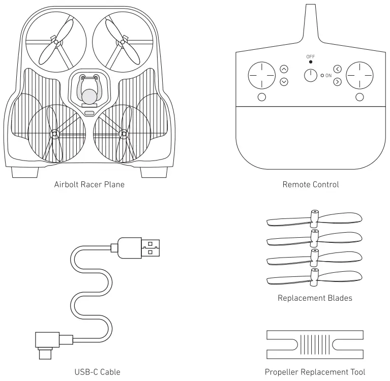 SHARPER IMAGE FCC87166 Aeroboost Drone Speeder - Fig 1
